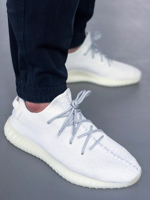 Yeezy Laces 3M Reflective Rope Laces V2 - Off White Laces for Yeezy Boost 350 V2 Triple White / Zebra
